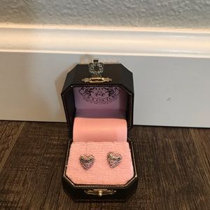 Juicy Couture pink stud earrings.